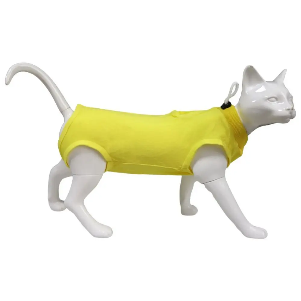 

Professional Soft Cat Recovery Suit Prevent Lick Anti Bite Weaning Jumpsuit Adjustable Breathable Cat Neutering Wear Kitten