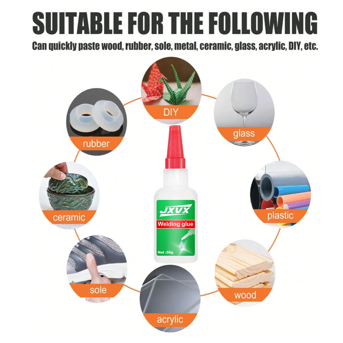 لاصقة زيتية عالية القوة لحام ، طلاء عالمي ، لاصقة فورية قوية للراتنج والسيراميك والمعادن والزجاج #3