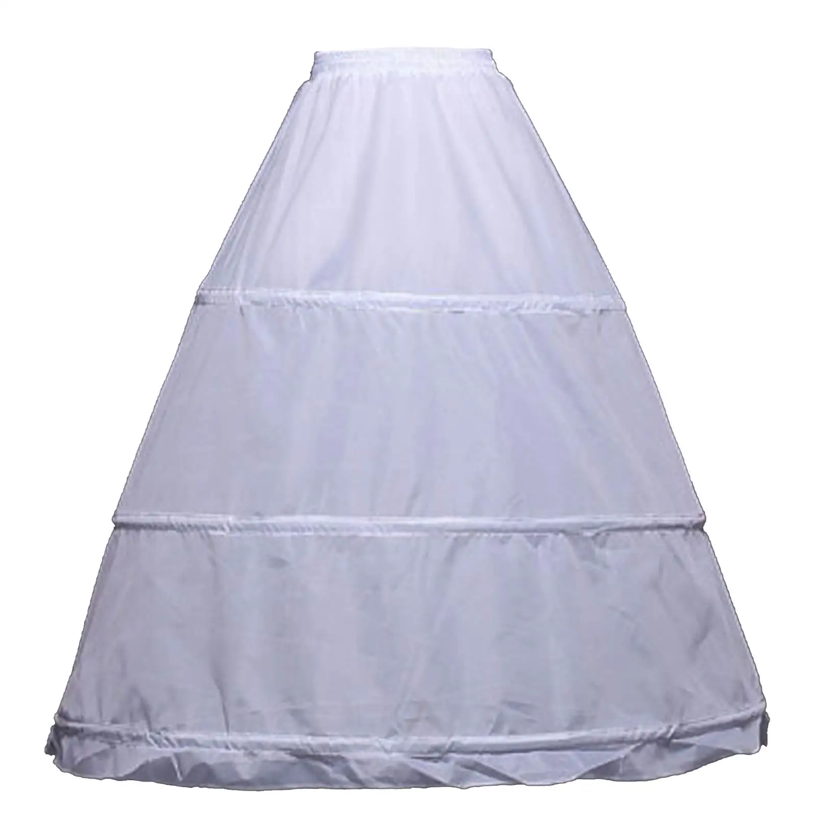 Women's 3/4/6 Hoops Crinoline Petticoat Floor Length Ball Gown Half Underskirt Slips For Wedding Dress