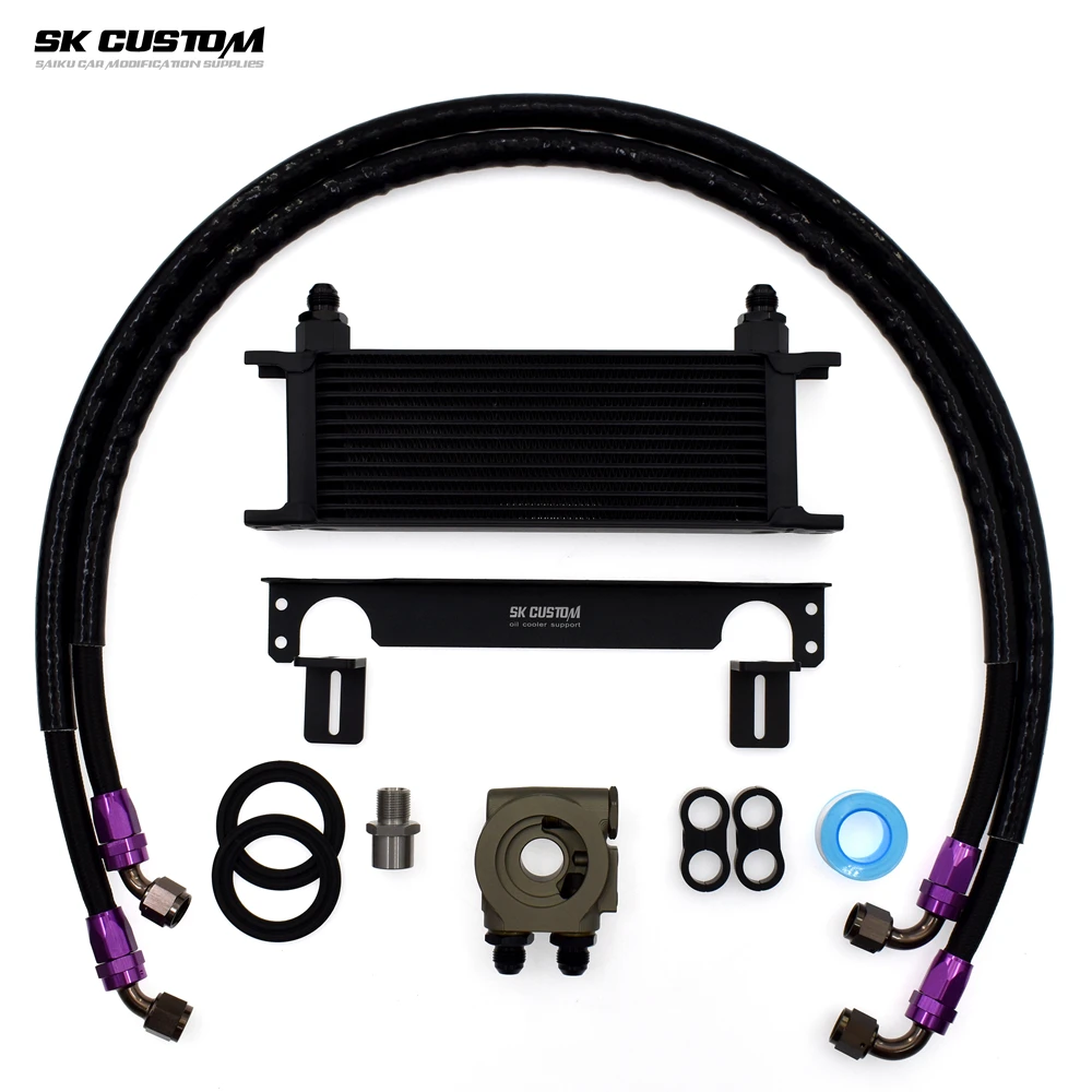 SK CUSTOM For Infiniti QX50 EX25 Q70 G25 M25 Q50 Q60 QX70 VQ25 Engine Radiator Thermostat Auto Parts Modification Oil Cooler Kit