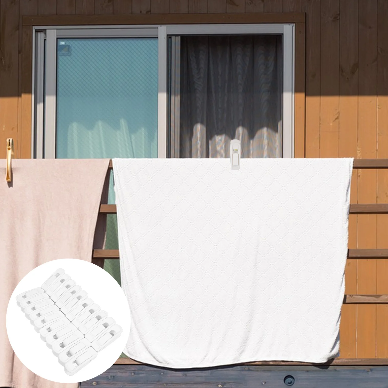 

20Pcs Clothes Hangers Clips Velour and ABS Seamless Design Prevent Deformation Hanger Clip for Skirts Shirts Drying Use