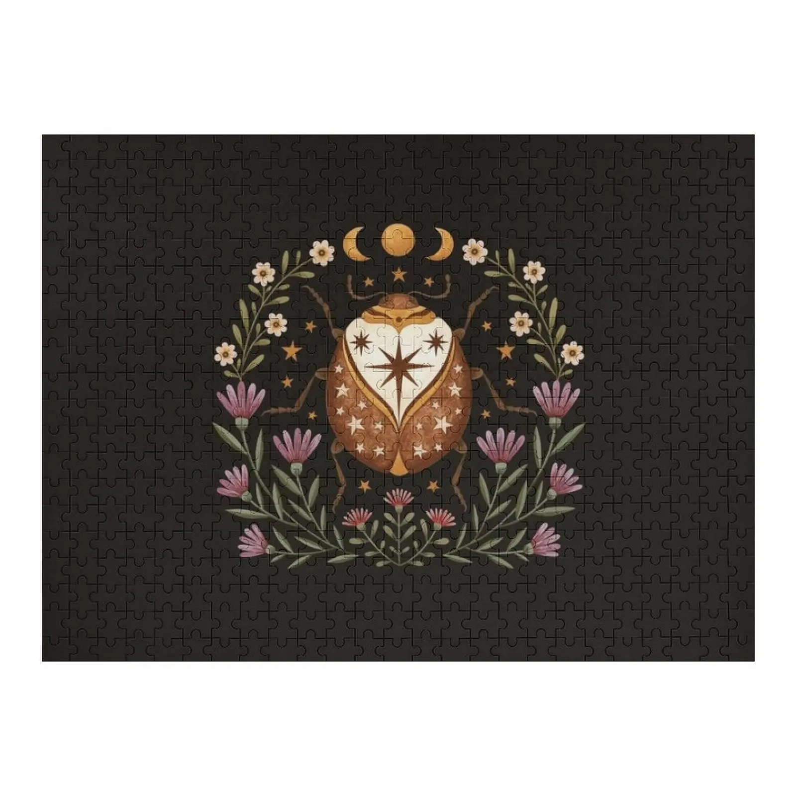 

Magic beetle Jigsaw Puzzle Woodens For Adults Customizable Gift Custom Name Wood Puzzle