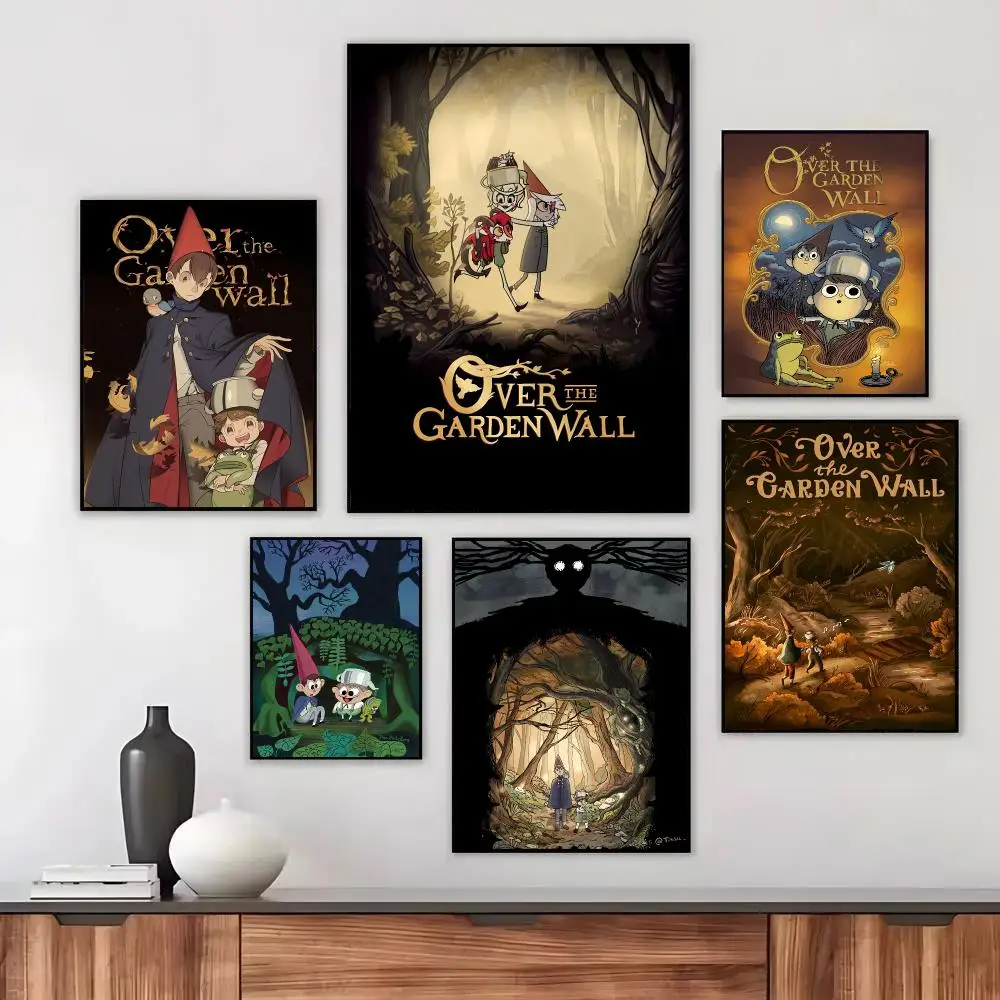 TV Series O-Over the Garden Wall Poster Wall Art Printed Decor Sticker Stylish Home Gift for Living Room Bedroom Corridor Cafe