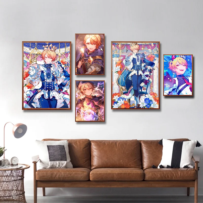 Anime Character T-Tenma T-Tsukasa Poster Self-adhesive Art Waterproof Paper Sticker Coffee House Bar Room Wall Decor