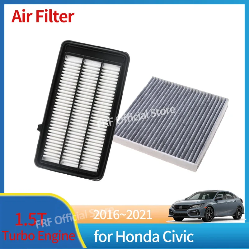 

Воздушный фильтр 1,5 T для турбодвигателя Honda Civic 10 поколения 2021 ~ 2016 2017 FK аксессуары для люка Впускной фильтр для кондиционера двигателя