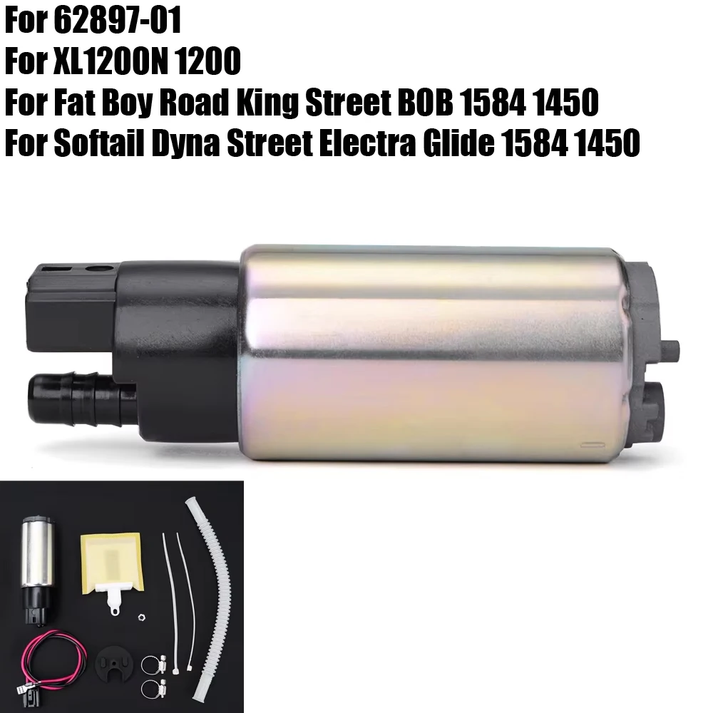 

Fuel Pump For Harley Davidson Nightster XL1200N Electra Glide Night Road King Heritage Softail Dyna Fat Boy 1450 1584 62897-01