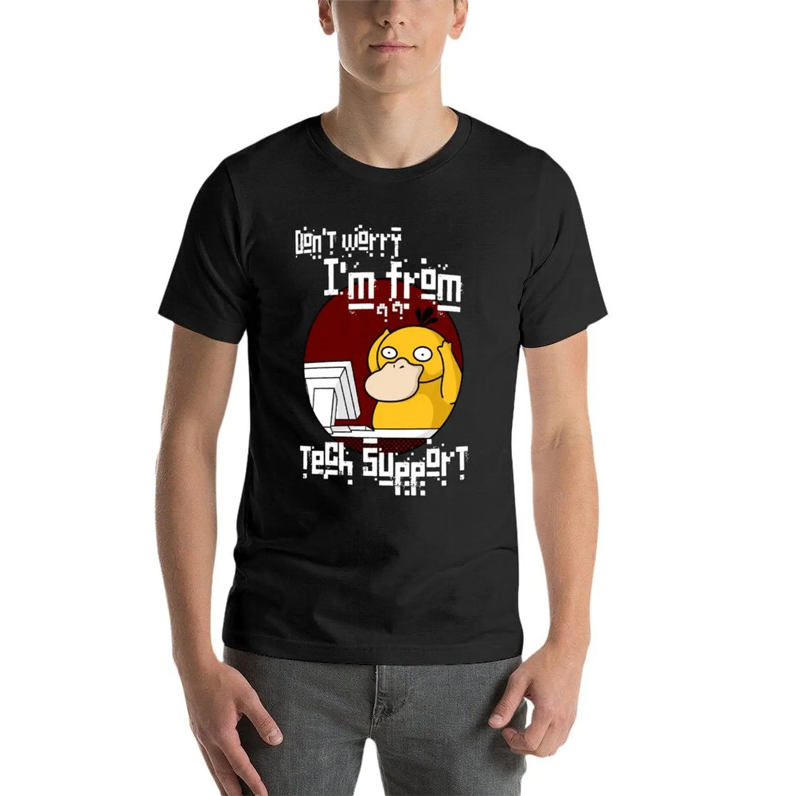 Funny tech support tee T-Shirt plus size tops aesthetic clothes customizeds shirts graphic tees men t shirt