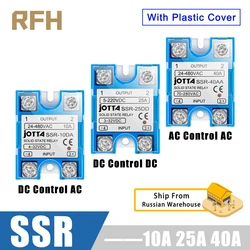 Solid State Relay Module For Temperature Controller Single Phase SSR 10DA 25DA 40DA 10AA 25AA 40AA With Dust Cover