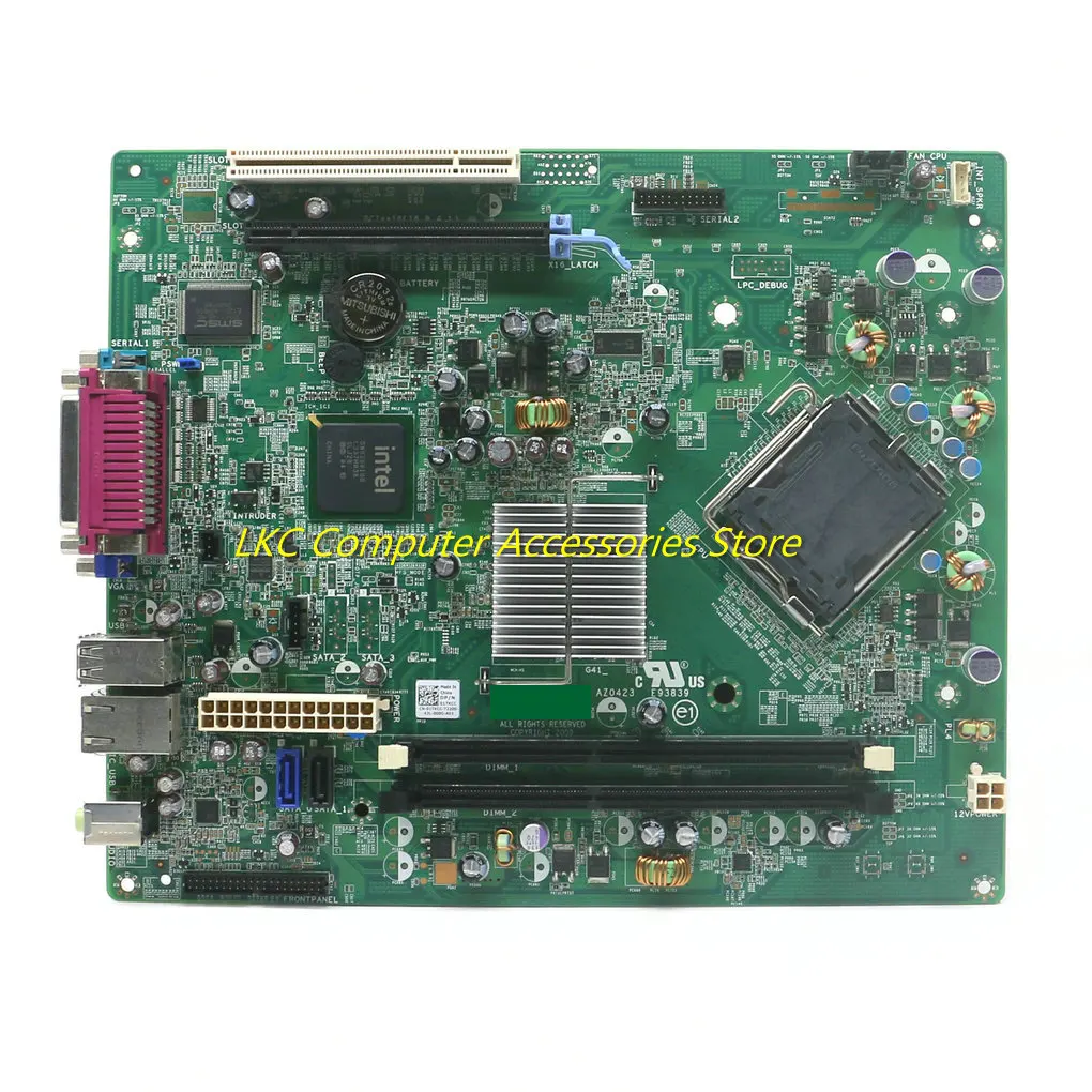 Original Para Dell Optiplex 380 SFF Placa-mãe E93839 AZ0423 1TKCC 01TKCC CN-01TKCC LGA775 G41 DDR3 Placa-mãe 100% testado