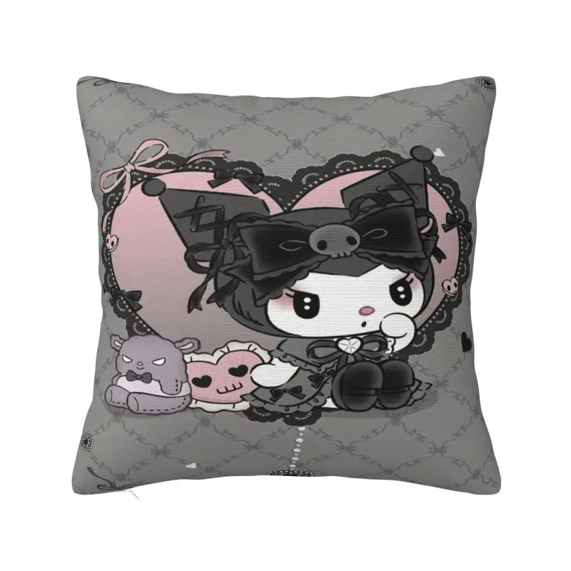 

Custom Melody Kuromi Cartoon Lovers Modern Throw Pillow Cover Sofa Cushion