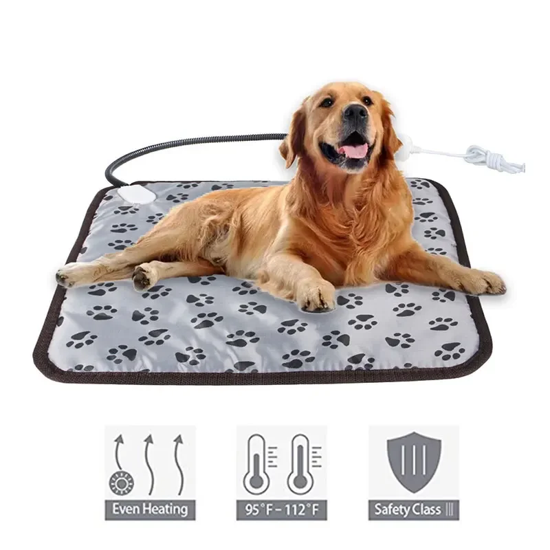 

Pet Electric Blanket Adjustable Heating Pad Waterproof Bite-resistant Lightweight Cat Dog Safe Warm Mat Pet Mat Dog Accessories