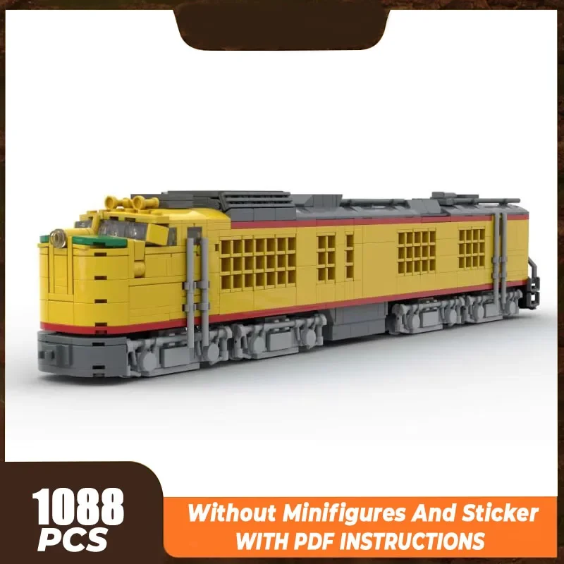 Moc cegły budowlane Model pociągu turbin gazowych Pacific lokomotywa technologia modułowe bloki prezenty zabawki dla dzieci montaż DIY