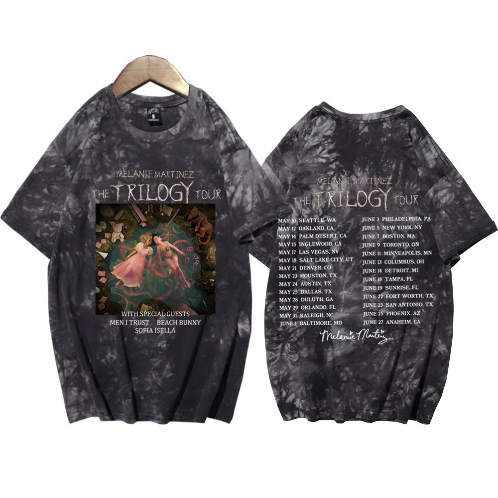 The Trilogy Tour 2024 Melanie Martinez Tie-Dye T Shirts Portals Tracklist Music Tshirts Men Women