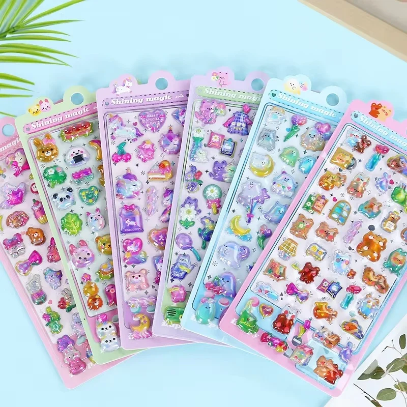 

Забавные 3D тисненные наклейки с капибарой, детские декоративные наклейки для скрапбукинга «сделай сам», студенческие награды, наклейки, офисные школьные принадлежности