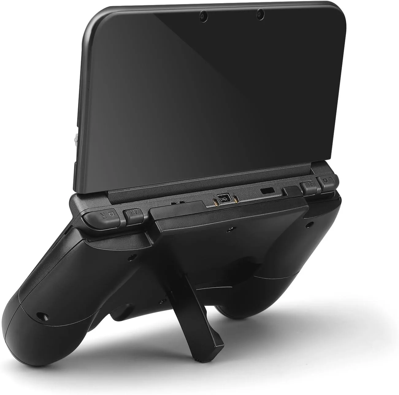 For New 3DS XL Hand Grip, Comfort Ergonomic Protective Cover with Kickstand, Anti-Slip Handle Case for Nintendo 3DS XL Console view 3