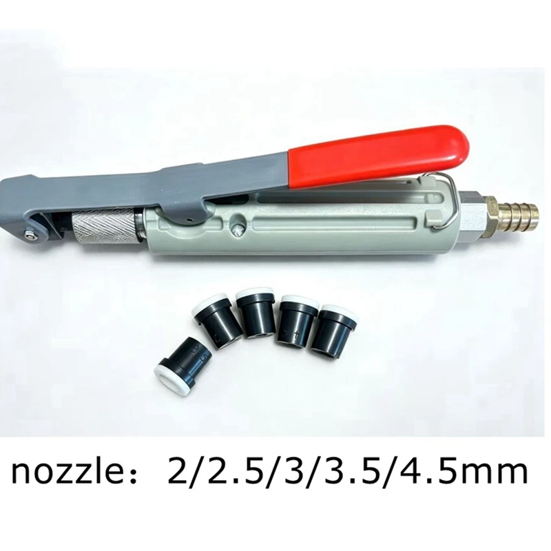 DT16 Sandblaster Rubber Tips SandBlastingGun Replacement Parts, Metal Body for Open Type Sandblasting Machine