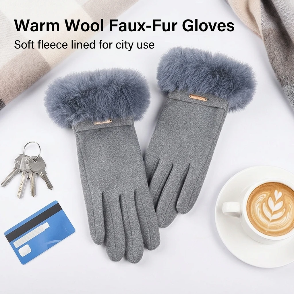 Winter Cycling Commute Gear - 1 par de guantes con pantalla