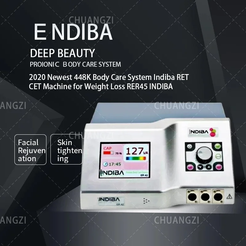 

2024 New INDIBA ER45 448HZ Deep Care Pain Relief Physiotherapy Equipment RET CET Slimming Machine