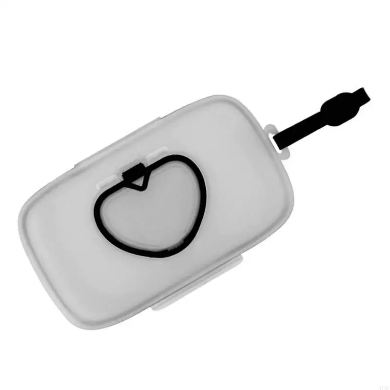 97BE Scatola portaoggetti portatile per salviette porta fazzoletti umidi con maniglia custodia per fazzoletti umidi da e