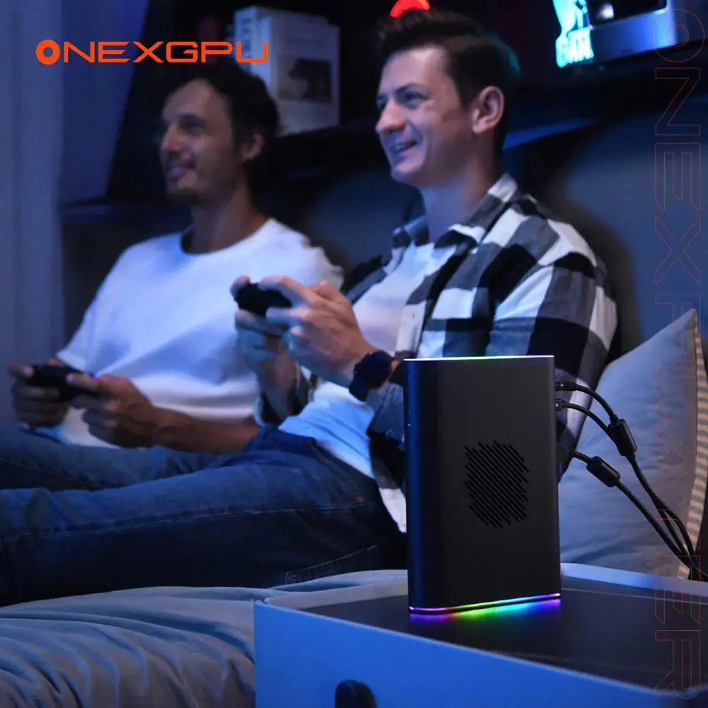 OneXPlayer ONEXGPU 2 Placa Gráfica EGPU Com AMD Radeon RX 7800M Dock Expansão 12G GDDR6 GPU 180W OCuLink USB 4.0 PCIE 8TB SSD