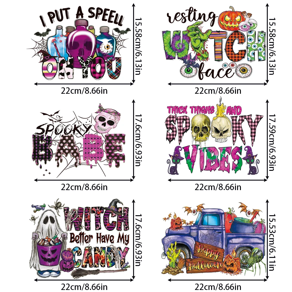 สติกเกอร์ความร้อนฟักทองฮาโลวีนออกแบบเครื่องแต่งกายกดร้อนสำหรับงานประดิษฐ์ทำด้วยตัวเองซักได้เสื้อยืดรีดสติกเกอร์ลายร้อน