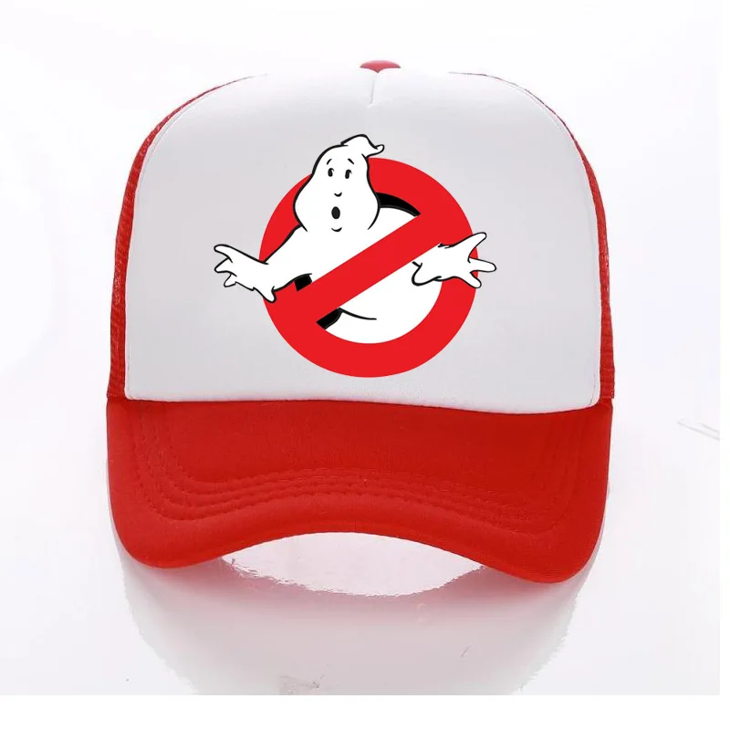 Ghostbusters Movie Adult/Kids Trucker Cap Summer Mesh Sun Hats Ghost Busters Baseball Hat Family Children/baby ghostbusters Cap