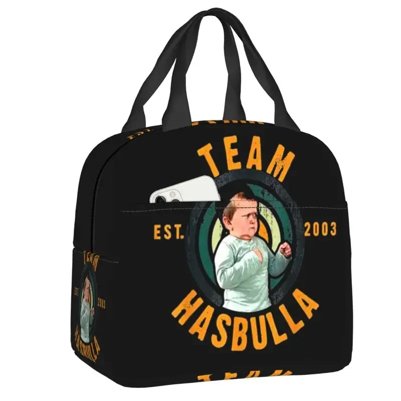 Custom Team Hasbulla Hasbullah Fight Meme Lunch Bag Men Women Cooler Warm Insulated Lunch Box for Adult Office