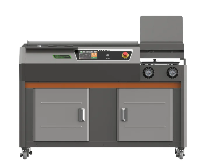 

ПЕРЕДНЯЯ C50, высококачественная машина для переплета книг формата А4, 340 мм, автоматическая идеальная переплетная машина, простая в эксплуатации, с боковым клеем