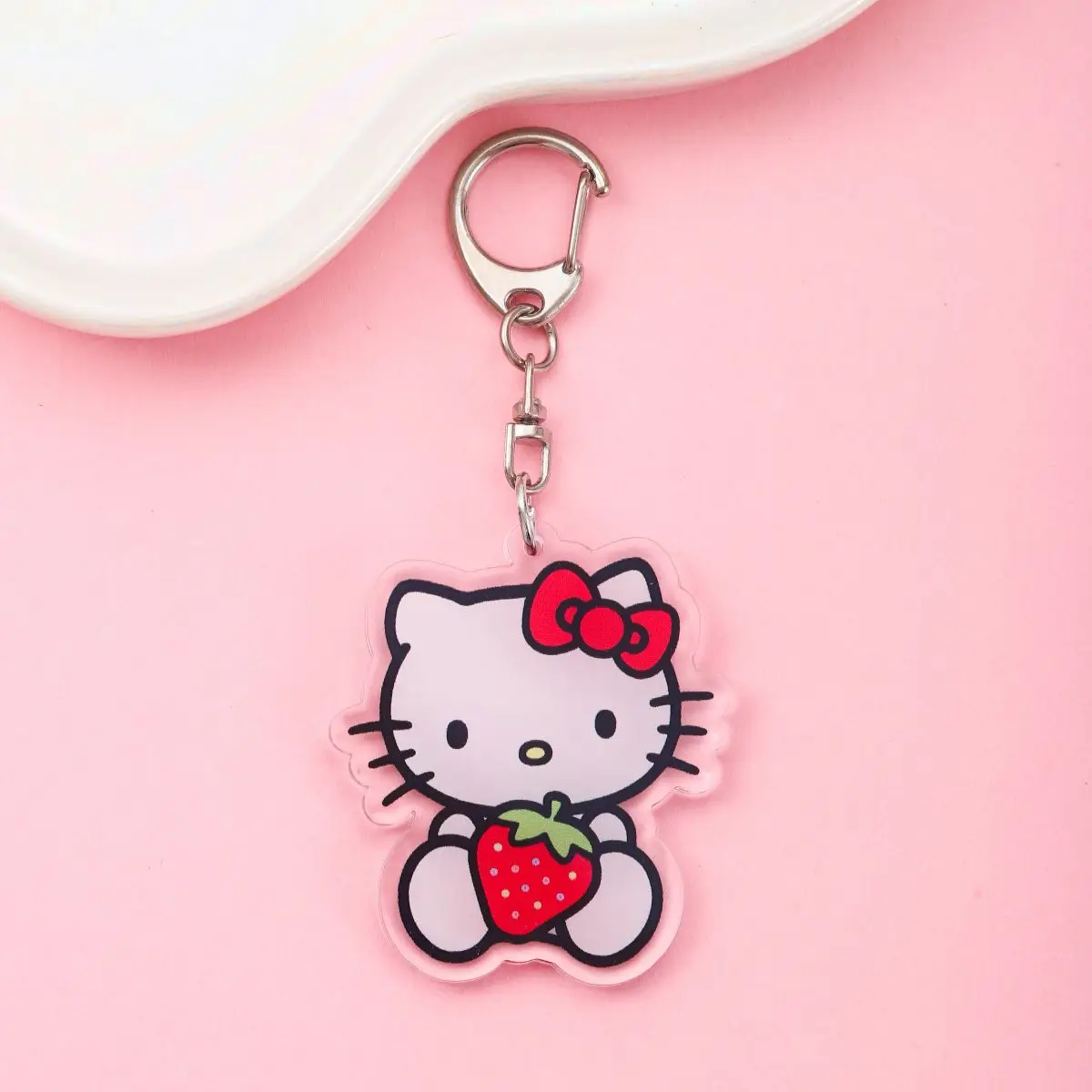 أنيمي سلسلة مفاتيح مصنوعة من الأكريليك المساعدون الكرتون حقيبة السيارة قلادة هدية لطيف الإبداعية حقيبة سحر مضحك أصدقاء الهدايا كيرينغ