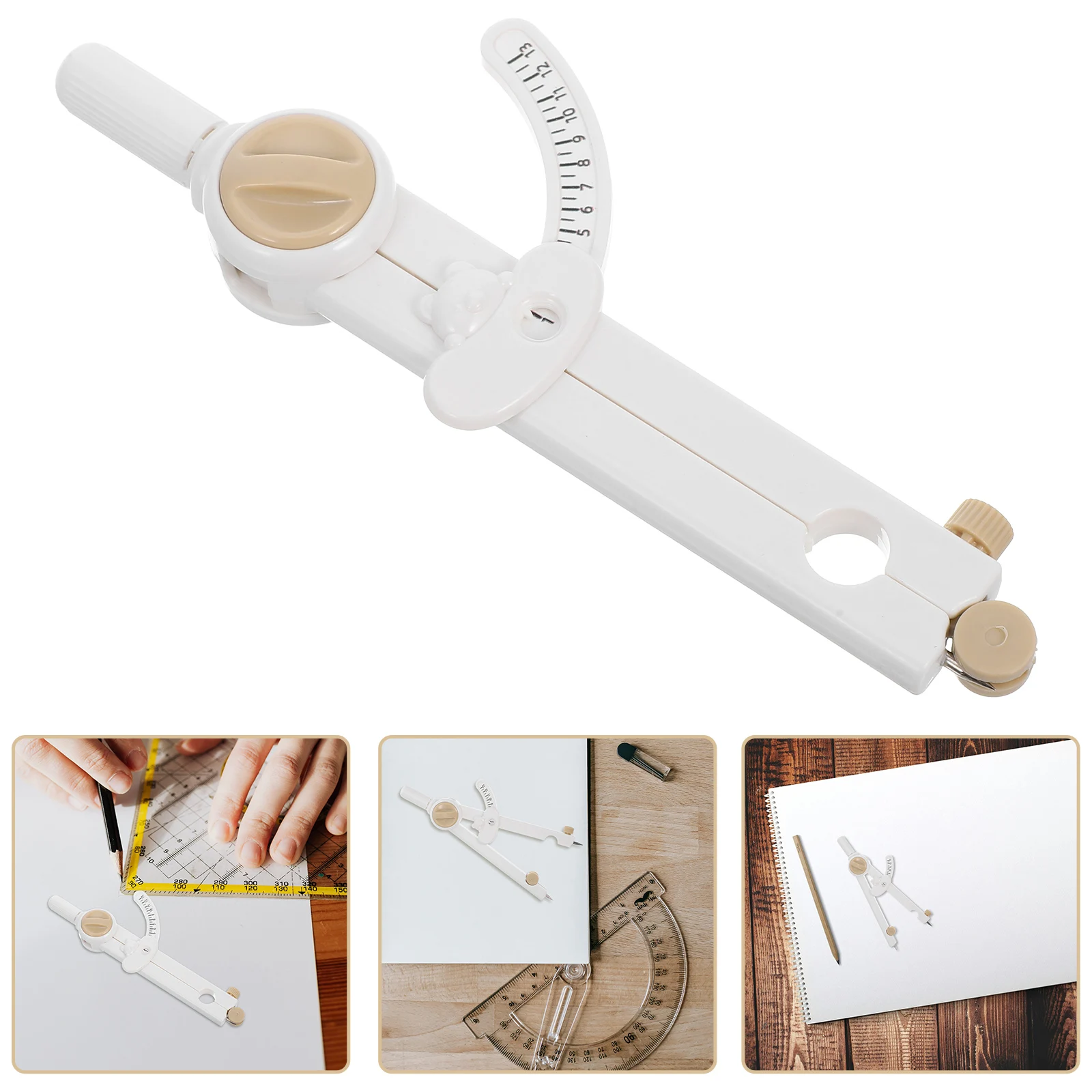 Digital Measurement Tool for Drawing Arcs High Accuracy Plastic Geometry Circle Maker Scribe for Education