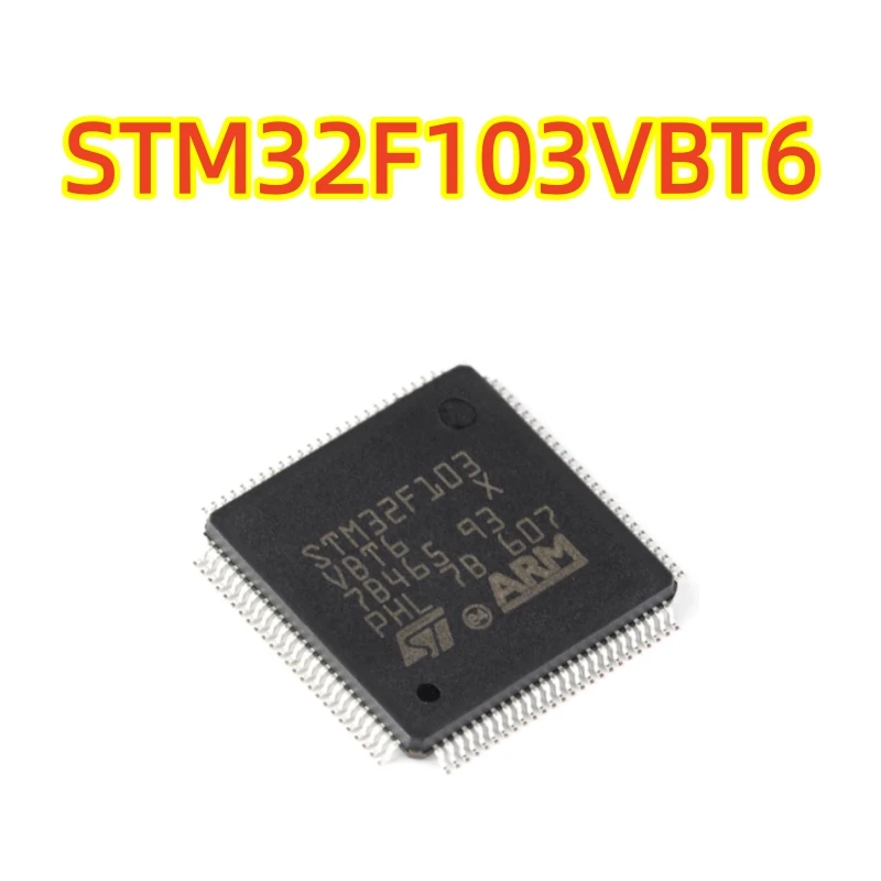 Original genuine STM32F103VBT6 LQFP-100 ARM Cortex-M3 32-bit microcontroller MCU, 100% brand new chip