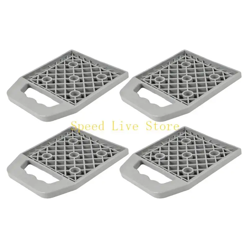 547C Pack of 4 Recreational Vehicle Support Pads Plastic Base Blocks for Travel Trail