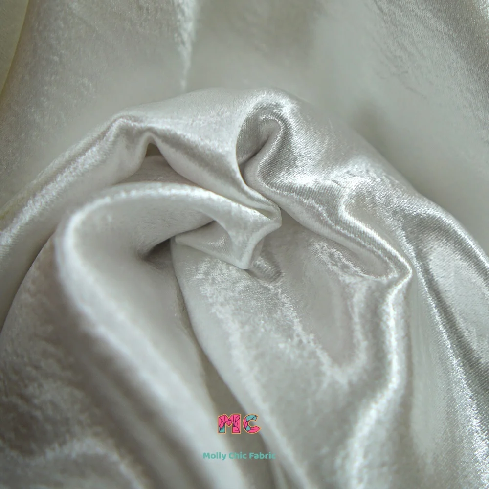 Белое золото, красный кристалл, двусторонняя креповая ткань, шитье свадебных платьев, костюмы для выступлений, ткань для шитья