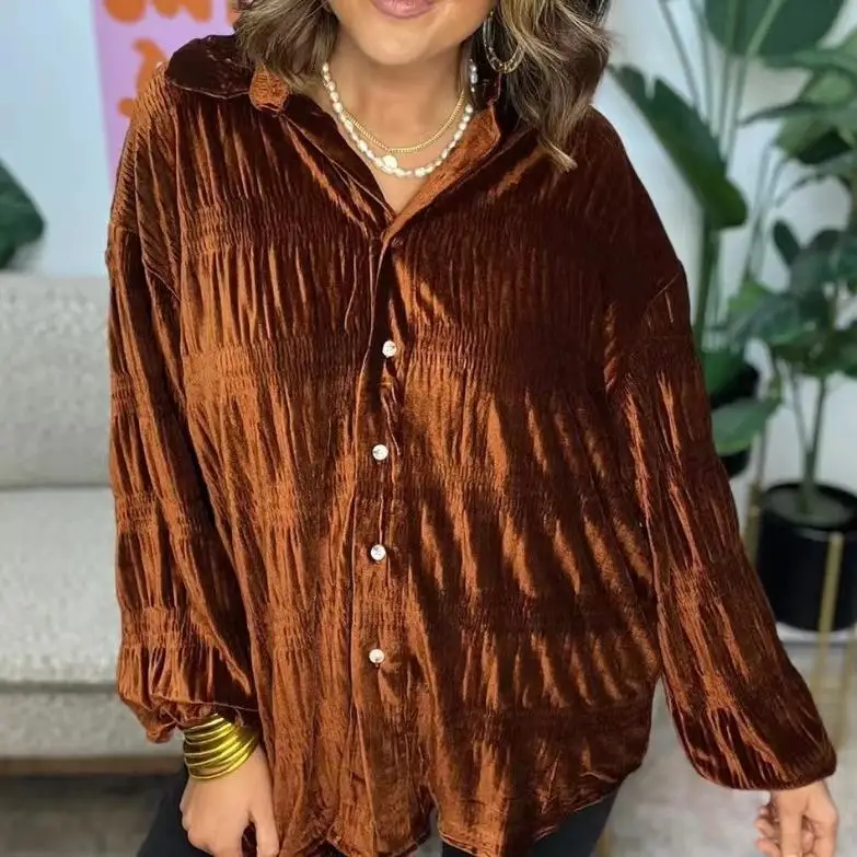 Sweat à capuche/velours irt pour femmes, velours multi-rangées, Long, Sve, couleur Sle, Fiber de Polyester, saison automne 2023