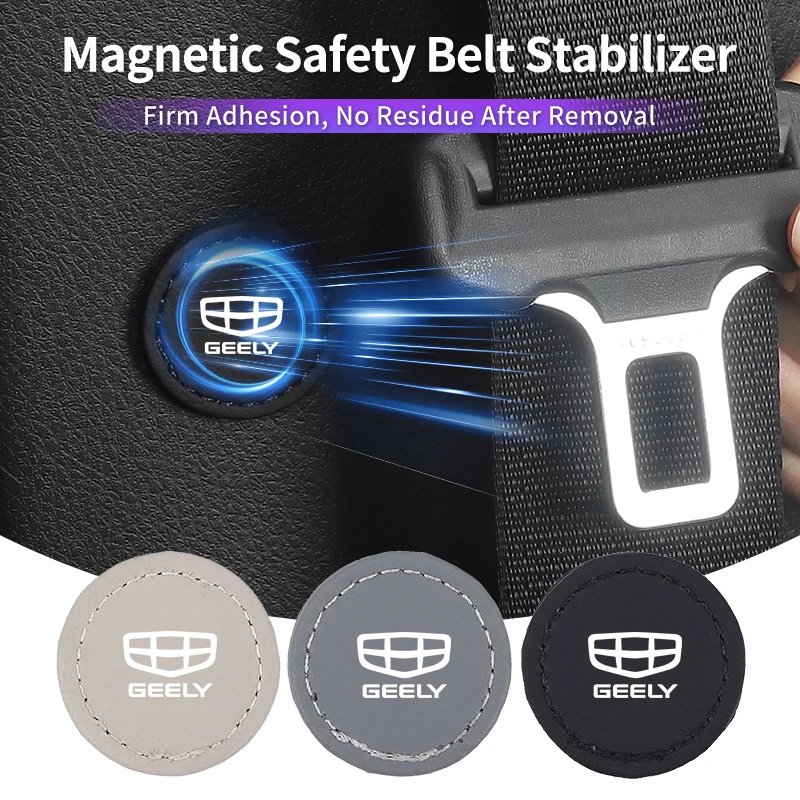 

Magnetic Car Seat Belt Limiter Stopper Stabilizer Accessories For Geely Emgrand X7 EC7 EX5 EX2 Coolray Monjaro 2024 2025