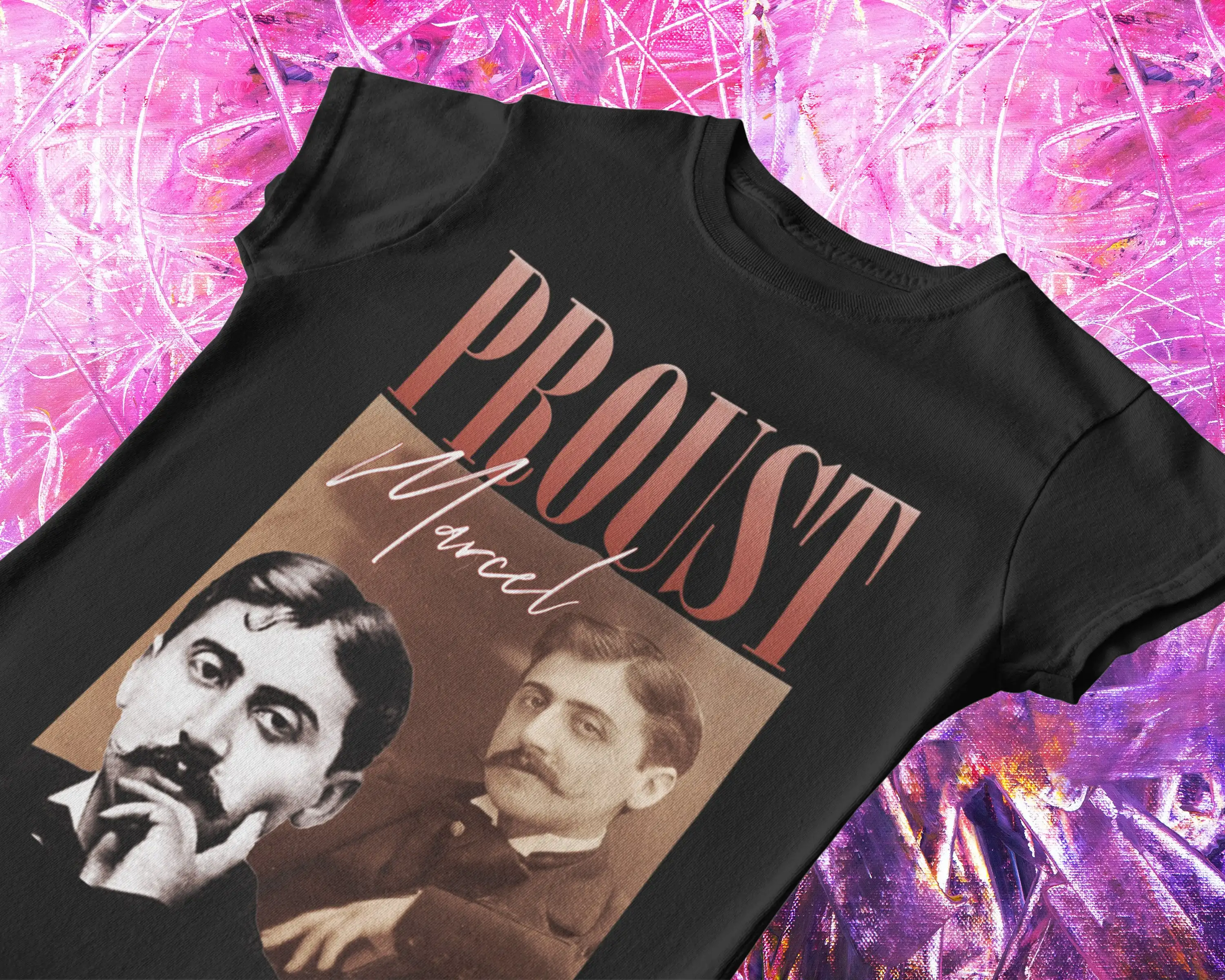 Футболка Proust Марсель 90-х годов в винтажном стиле, литературная в поисках потерянного времени, литература, классическая культура ауторов