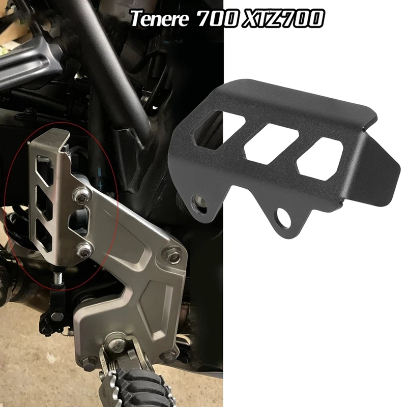 Motorcycle Rear Brake Master Cylinder Guard Rear Brake Oil Cup Protective Cover For Yamaha Tenere 700 XTZ700 2019 -2021