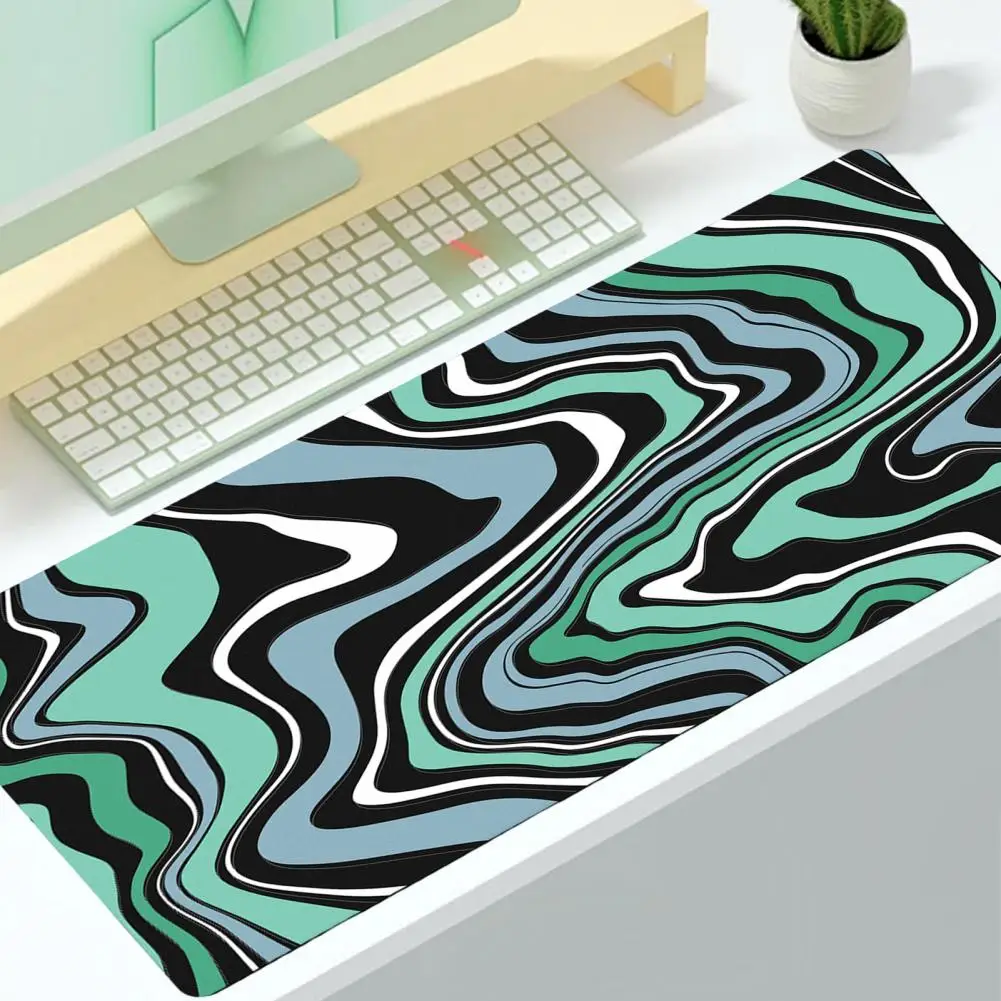 Reusable Mouse Pad Waterproof Foldable Gaming Mouse Pad with Abstract Print Non-slip Natural Rubber Laptop Mousepad for Computer