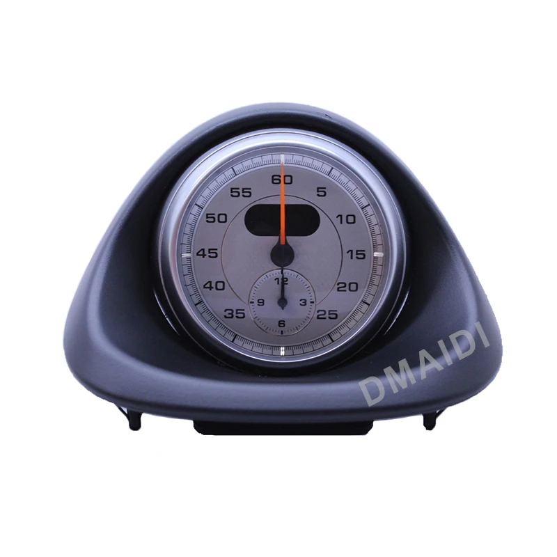 Car Stopwatch Interior Center Dashboard Clock Compass Time Electronic Meter Clock For Porsche 911 2009-2011