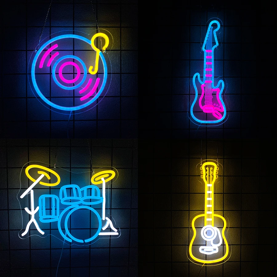 Embroidery Studio - Music Series Neon Sign For Wall