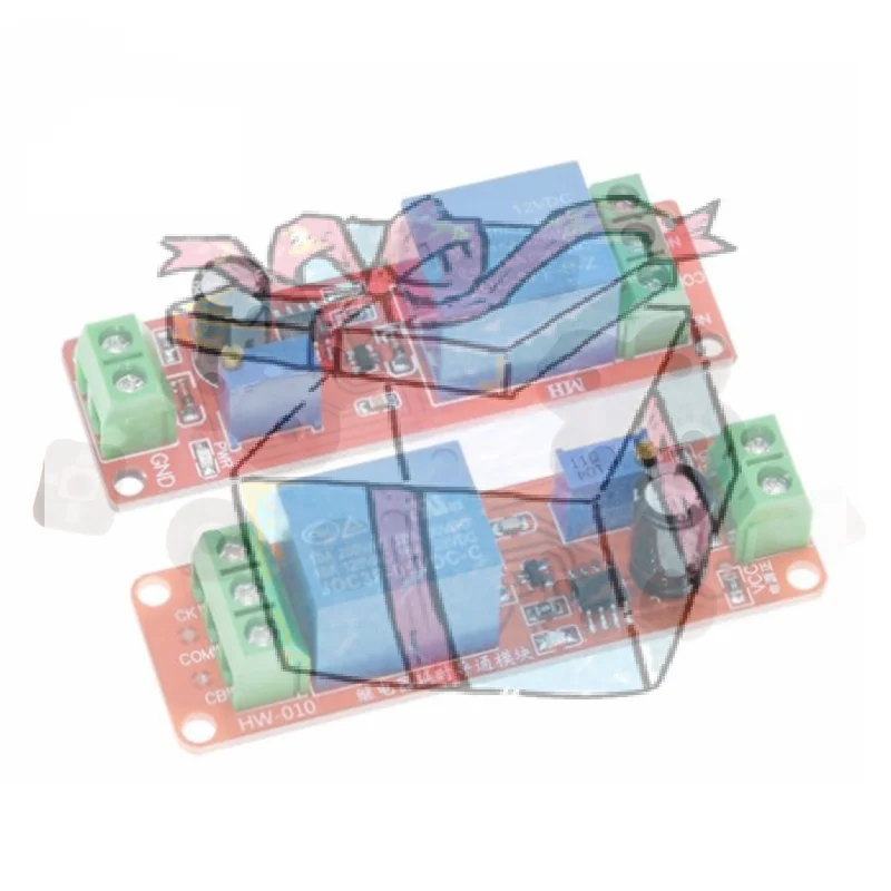 【CCA】5V 12V Time Delay Relay NE555 Time Relay Shield Timing Relay Timer Control Switch Car Relays Pulse Generation Duty Cycle