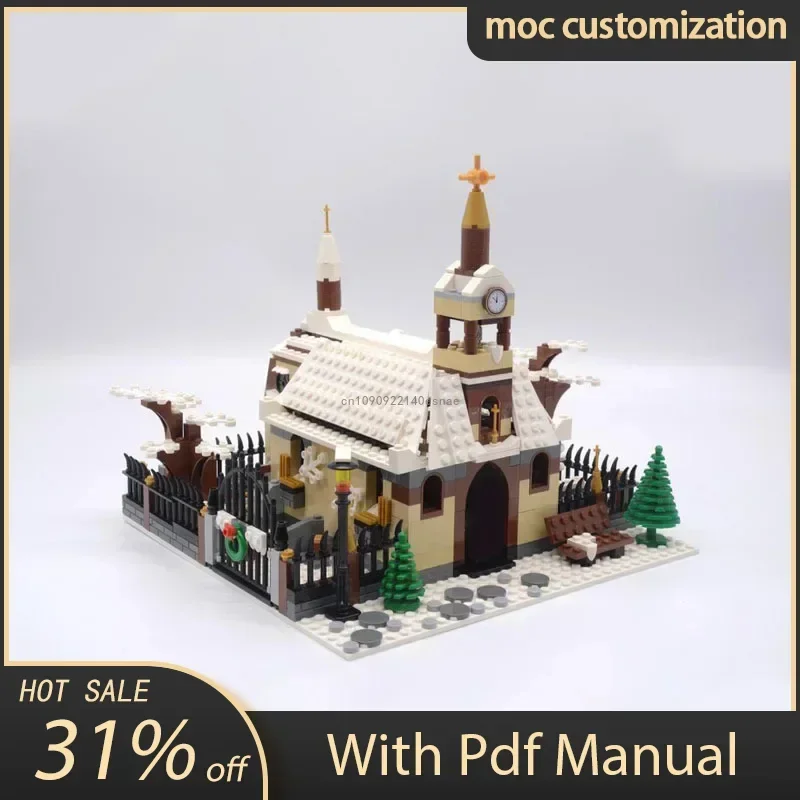 

New Modular Winter Village Gingerbread House Moc Building Blocks Bricks Set for Kids presents 10267 10293