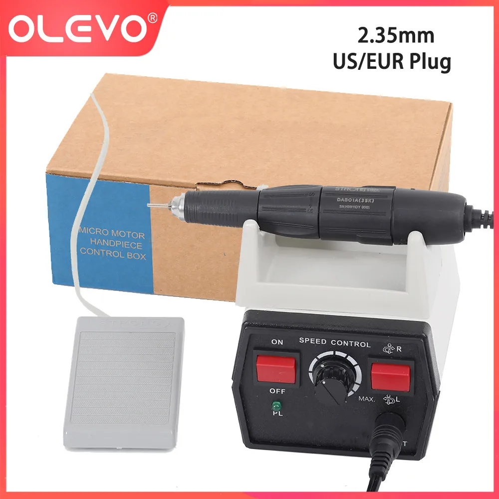 

Dental Electric Micro Motor Drill Handpiece Machine Teeth Polishing Sanding Dentistry Equipment Tools 35000Rpm Grinding Device