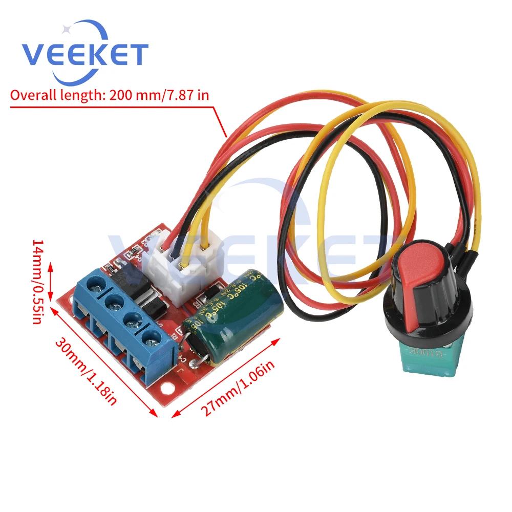 تيار مستمر 4.5-35 فولت 5A PWM تيار مستمر نحى وحدة تحكم في سرعة المحرك LED باهتة التحكم في السرعة عدة إلكترونية مع وظيفة التبديل