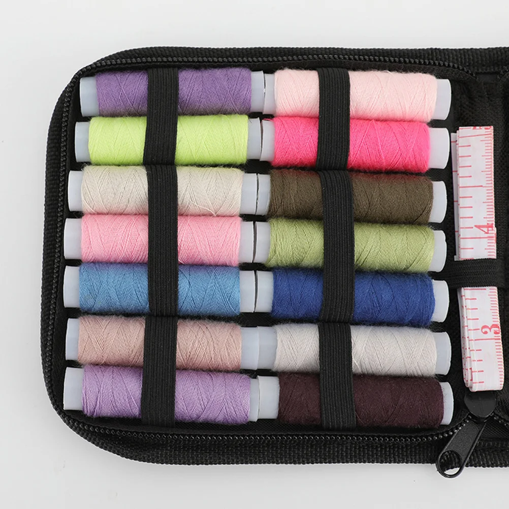 

1Set Sewing Kit Household Tools Set Sewing Threader Accessories for Home Travel Crafts Black Stitch Tools