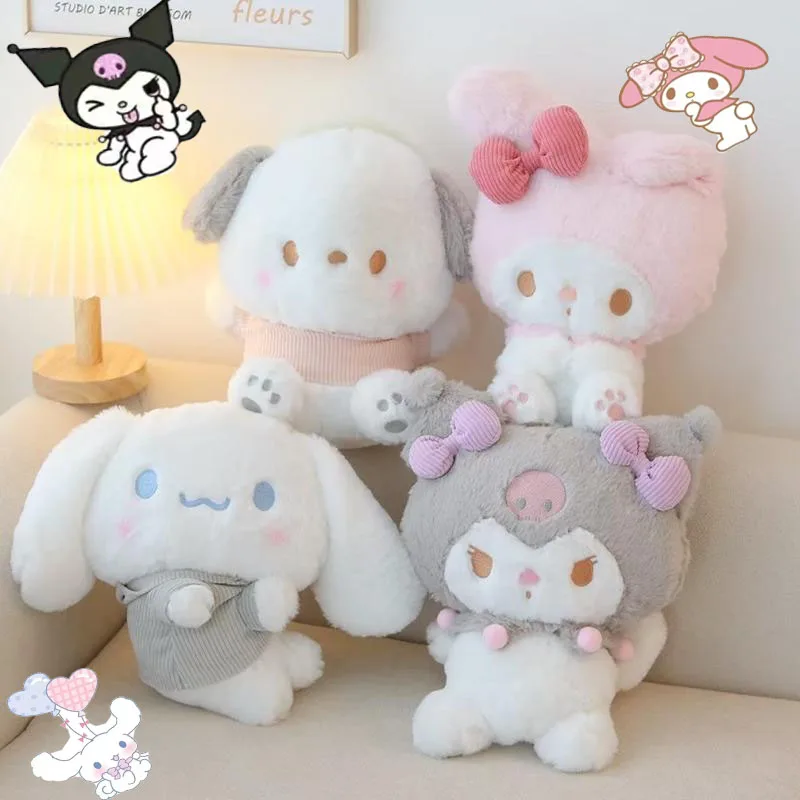 

Kawaii Plush Doll Sanrio Kuromi Mymelody Cinnamorroll Anime Cartoon Cute New Plushies Stuffed Pillow Toys Girls Birthday Gift