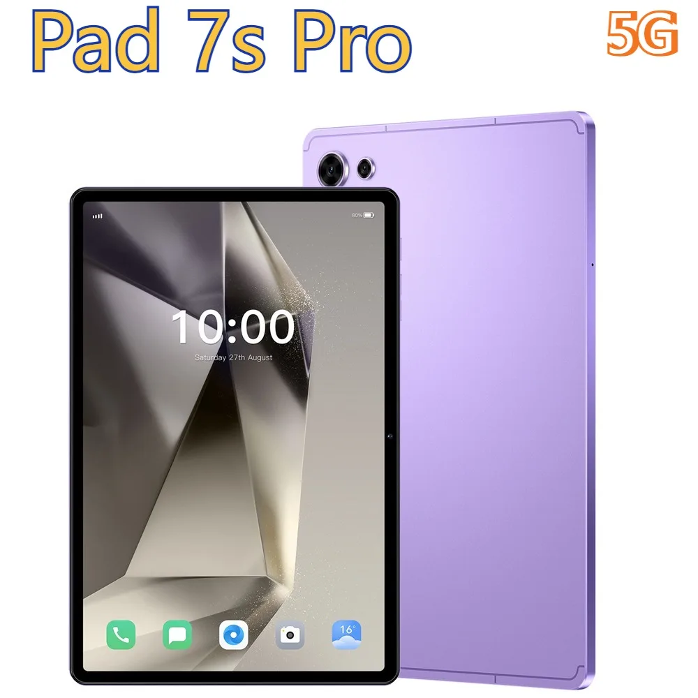 

New Pad 7s Pro Tablet Original Android 15 Tab 4G 5G Dual SIM Tablets 10.1inch HD Screen Children's 10000mAh WIFI Kids Tablet PC