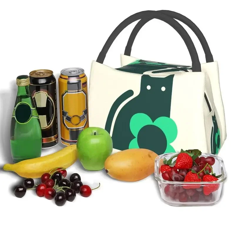 Orla Kiely Cat borsa termica per il pranzo per le donne scandinavo portatile Cooler Thermal Food Lunch Box Hospital Office