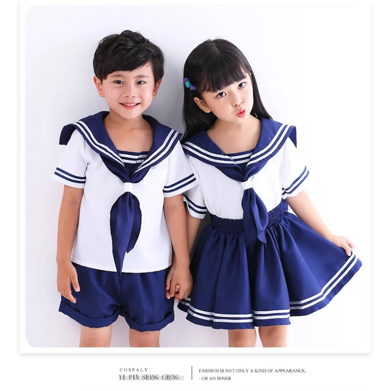 Boys Girls Japanese Anime Navy Sailor JK Uniform Cosplay Costume  Kawaii School Suit for Halloween Party Fancy Dress Up
