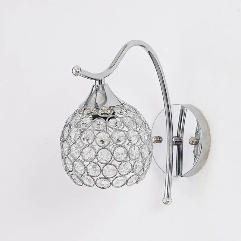 Modern Wall Lamp Crystal indoor  Light home lighting Holder E14 Socket